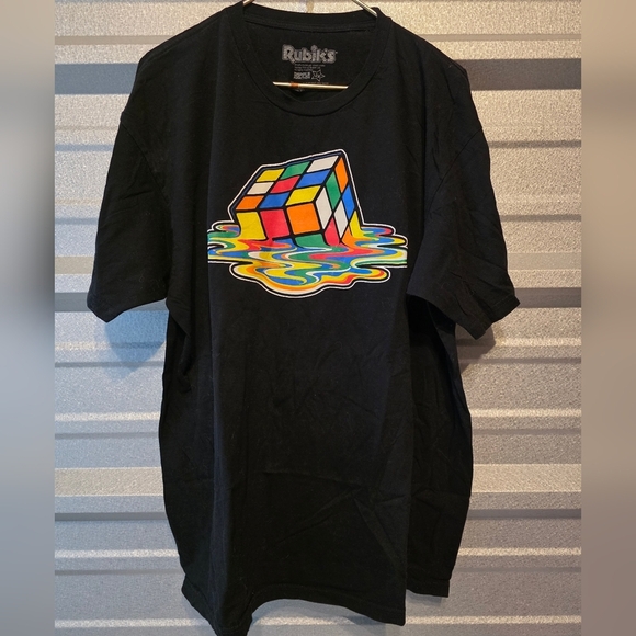Ripple Junction Other - Ripple Junction Black Tee with Melting Cube Design